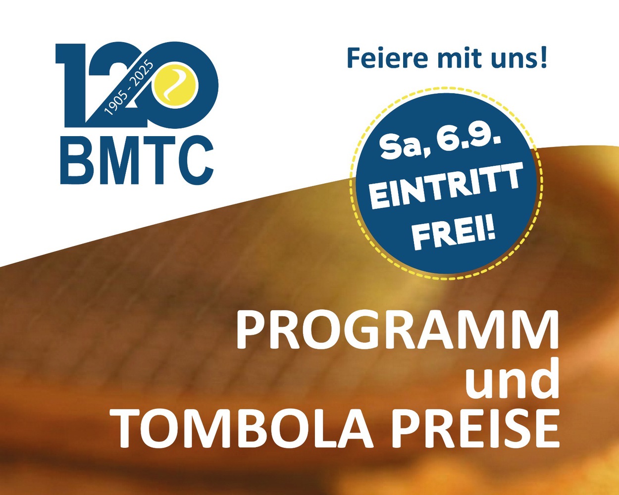 Programm & Tombola  120 Jahre Fest am 6.9. - ab 13.00 geht`s los