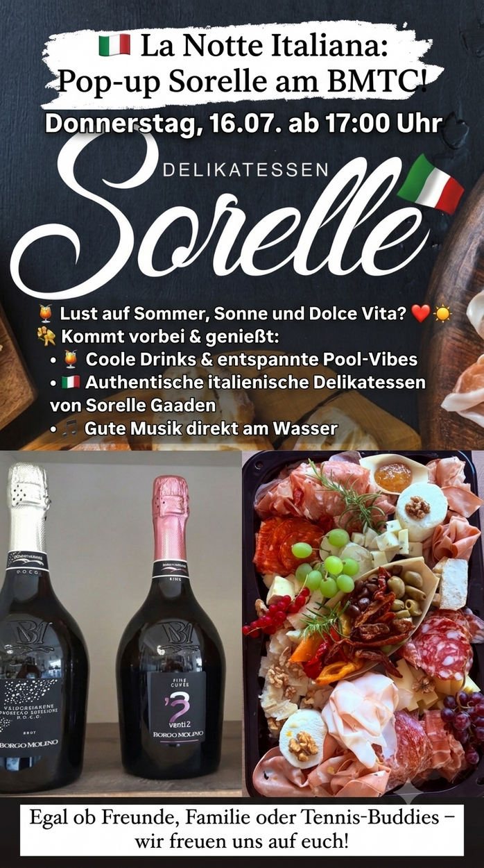 La Notte Italiana am Donnerstag, 16.07.: Sommer, Drinks & Dolce Vita!