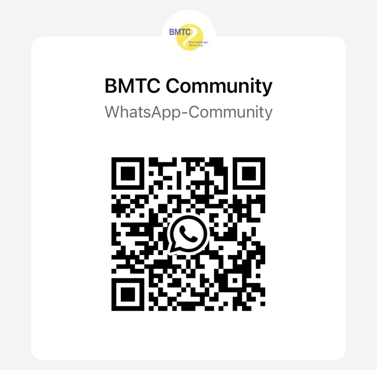 BMTC WhatsApp Community - jetzt neu !