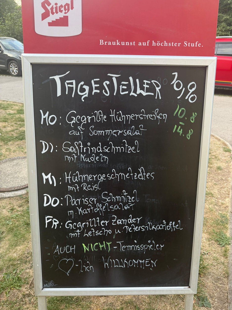 Frische Wochenkarte bei Sigi & Andi: Unser Tagesteller!